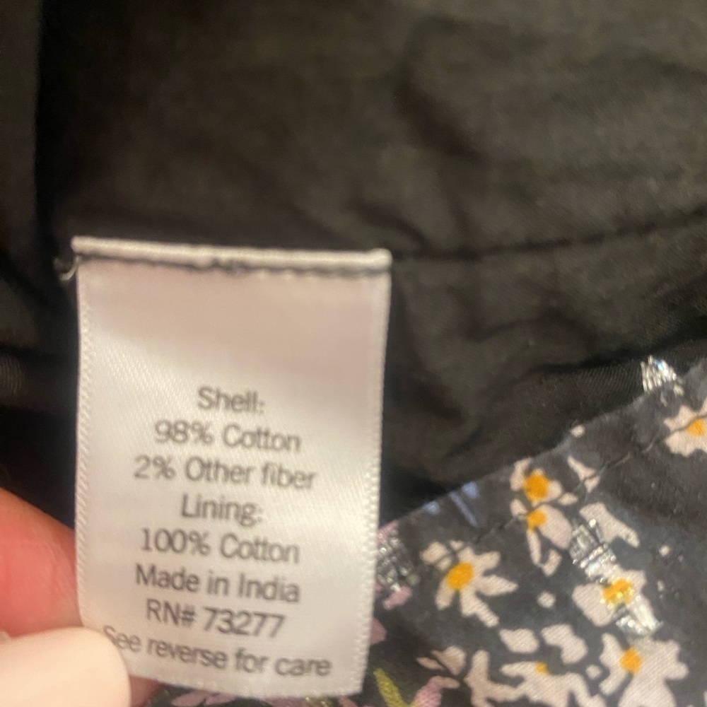 Lauren Conrad Women’s Floral Colorful Cotton Top Sleeves 2/3 size medium - Picture 8 of 12